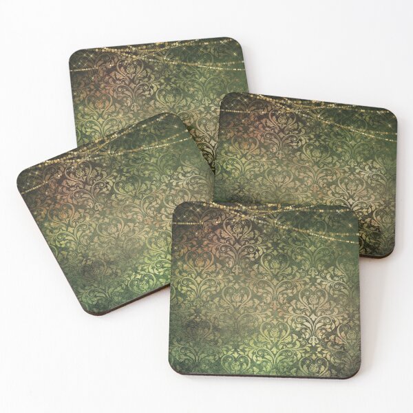 Item preview, Green sparkle and damask design designed and sold by AnnieHochmann.