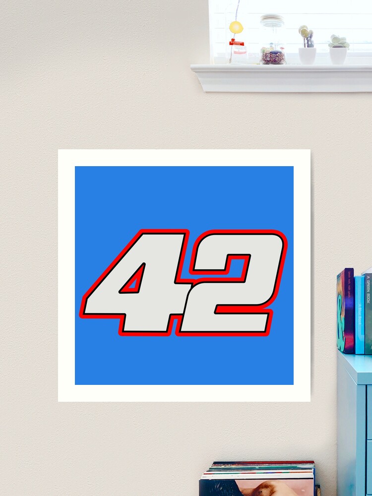 Moto GP racing Championship Spanish rider number 42 grey, red and black  Sticker by FrenchsTuck