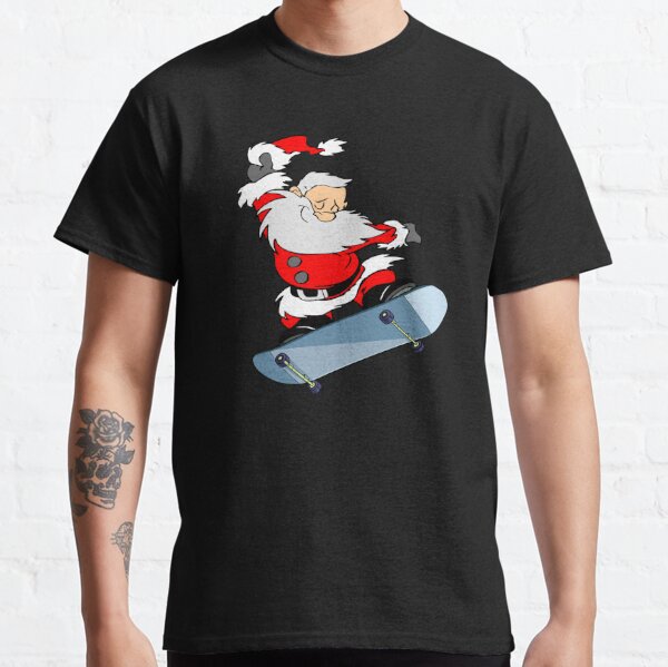 Santa Skateboard Christmas' Men's T-Shirt