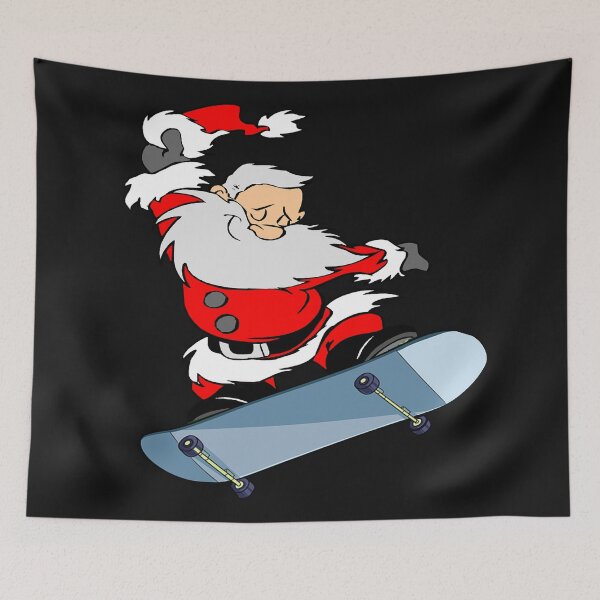 Item preview, Christmas Skateboarding Santa designed and sold by thersant.