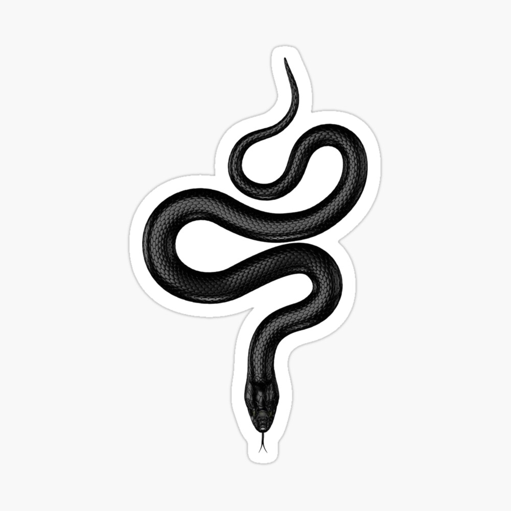 1 Pc Black Snake Temporary Tattoo Stickers for Women Men Body Waist  Waterproof Fake Tattoo Dark Wine Snake Tattoo | Wish