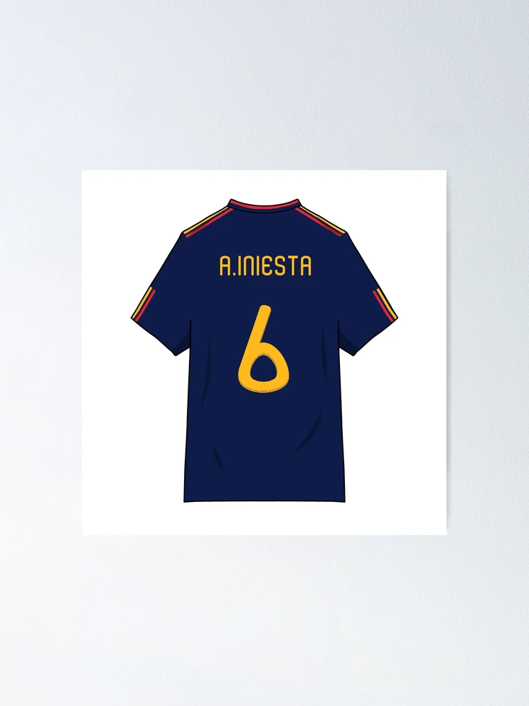 Andres Iniesta World Cup 2010 Jersey