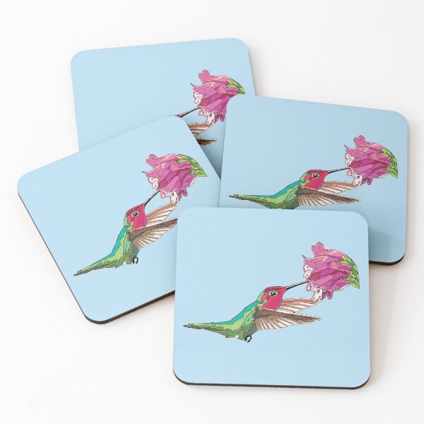 Item preview, Annas Hummingbird and Flowers for Home Art etc designed and sold by HummingbirdPics.