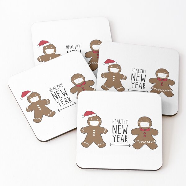Item preview, Funny Merry Quarantine Christmas Gingerbread Wearing mask Essential T-Shirt designed and sold by PilaStudio.