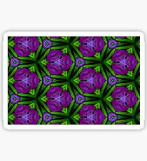At Night the Purple Violets Bloom Sticker