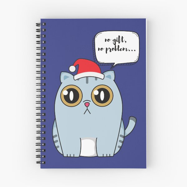 Artikelvorschau, süße Katze für Weihnachten entworfen und verkauft von Cloudpainter.