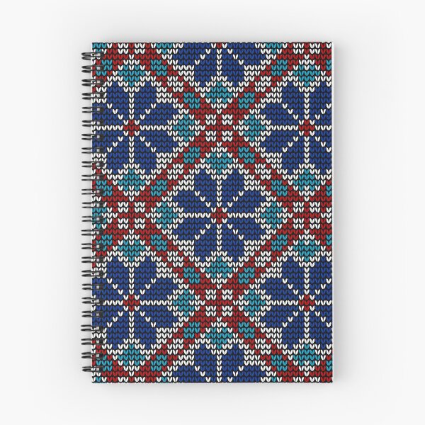 Item preview, seamless norwegian pixelated flowers traditional pattern designed and sold by AnujShah7.
