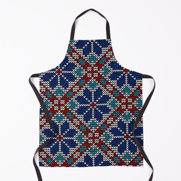 Item preview, seamless norwegian pixelated flowers traditional pattern designed and sold by AnujShah7.