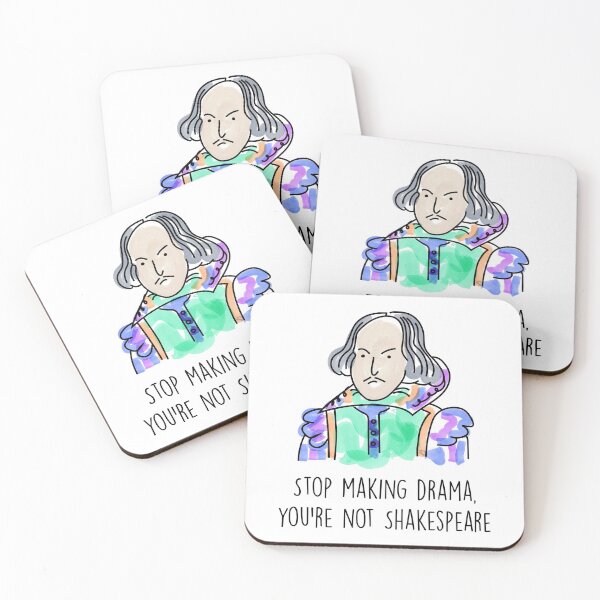 Item preview, Dramatic Shakespeare funny art designed and sold by AznavourByKarin.