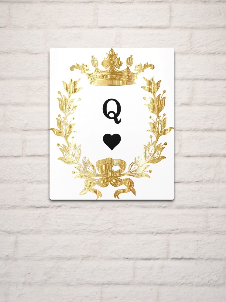 Crown Queen of Hearts Mini Gold