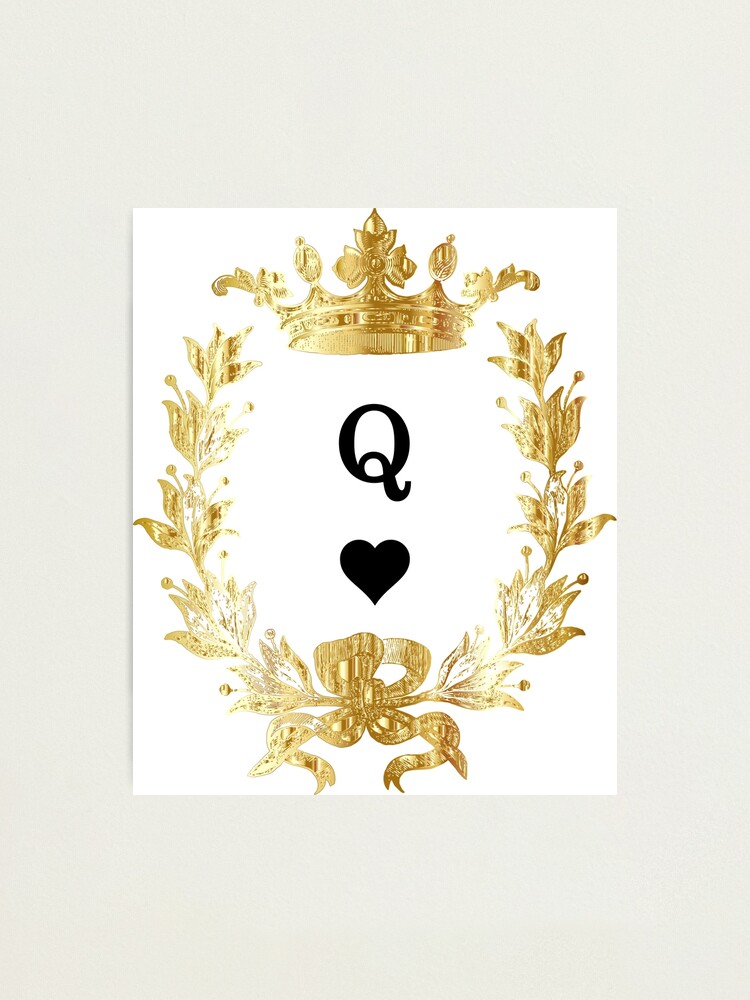 Crown Queen of Hearts Mini Gold