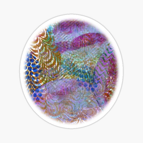 Feathered Ripples Sticker