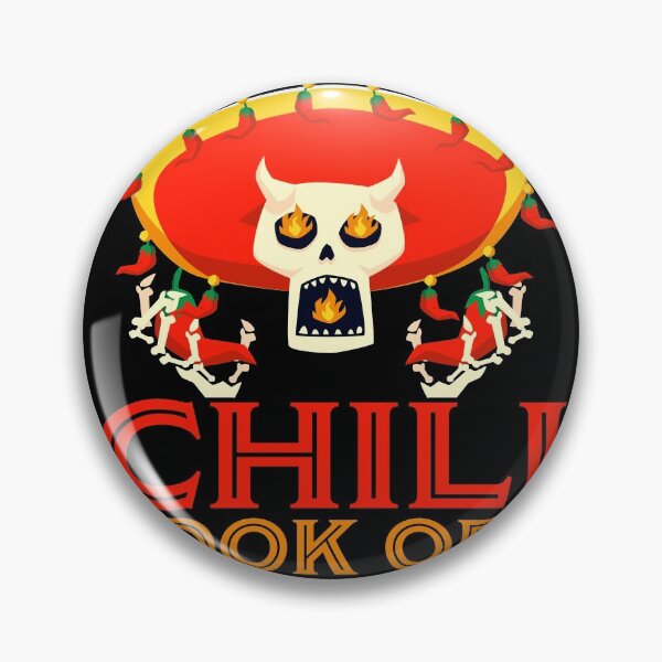 Artikelvorschau, Chili Cook Off Squad Skull Chilihead BBQ Cook entworfen und verkauft von Bigup.