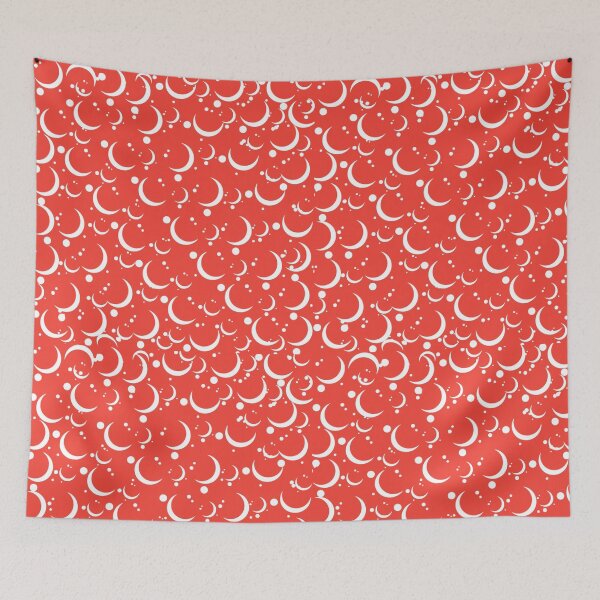 Item preview, Moon Pattern with Red Background designed and sold by Nurul Hoda.