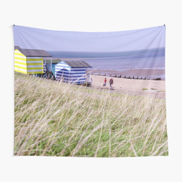 Beach Huts Tankerton Slopes Whitstable Kent Coast England UK Tapestry