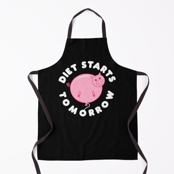Item preview, Diet Starts Tomorrow, Funny Balloon Pig designed and sold by Funful.