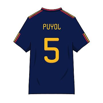 Carlos Puyol World Cup 2010 Jersey Art Board Print