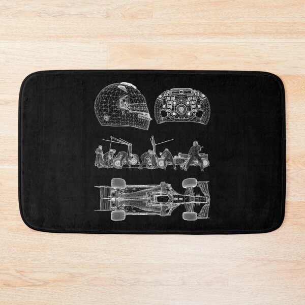 Item preview, Racing car blueprint formula wheel helmet project  designed and sold by ideasfinder.