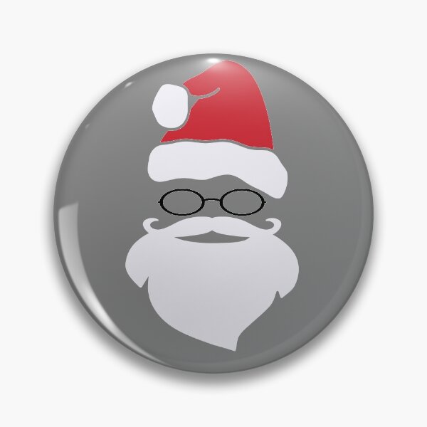Item preview, Santa Beard white Grey Santa Claus Mustache Glasses COVI19 Merry Christmas Xmas Red designed and sold by peachyline.