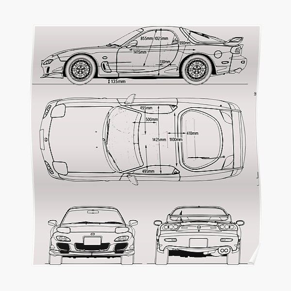 Mazda rx 7 blueprint