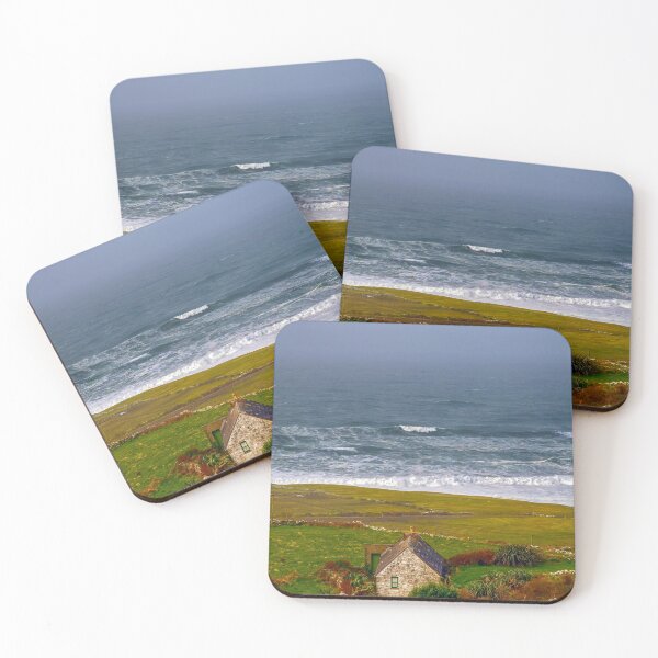 Item preview, rural irish countryside landscape from doolin county clare. old irish cottage by the sea. designed and sold by Nollaig Ó Mórdha  Up The Banner Photography.