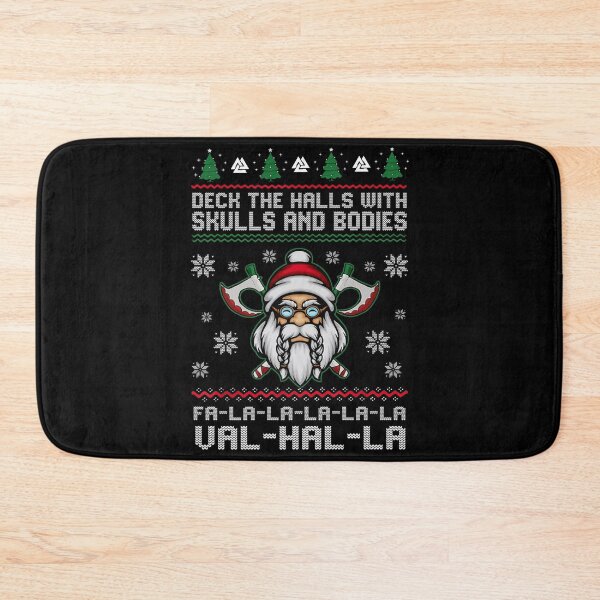 Item preview, Viking Deck The Halls With Skulls And Bodies Christmas funny gift designed and sold by ThomasTrump.