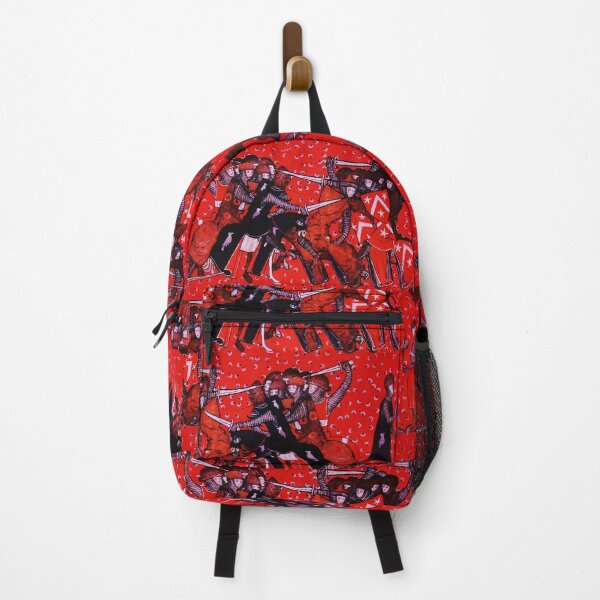 Item preview, BATTLE OF RONCEVAUX PASS, COMBATTING MEDIEVAL KNIGHTS HORSEBACK IN RED Medieval Miniature Pattern designed and sold by BulganLumini.