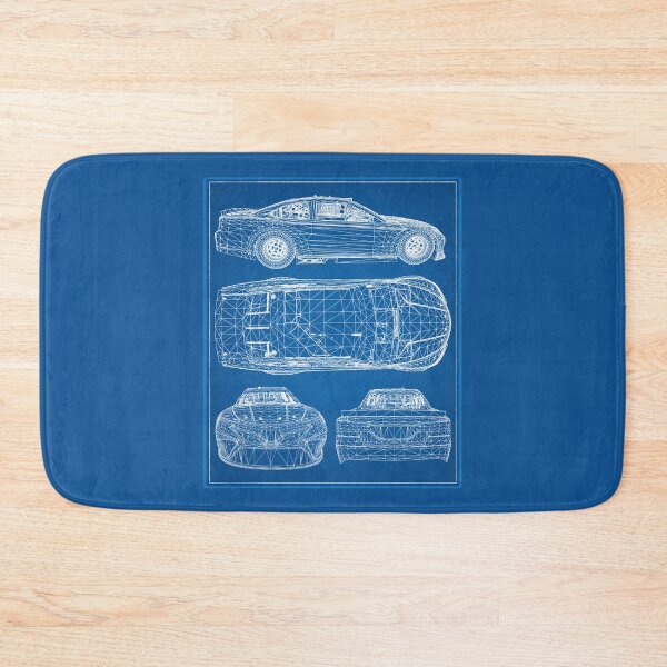 Item preview, Nascar Racing car Blueprint project Formula background designed and sold by ideasfinder.