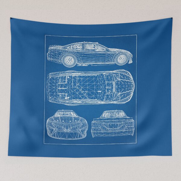 Item preview, Nascar Racing car Blueprint project Formula background designed and sold by ideasfinder.