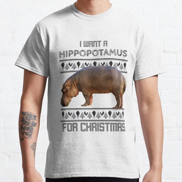 i want a hippopotamus for christmas moletom com capuz