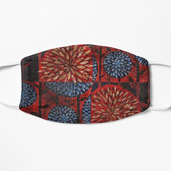 Dahlia Pattern Flat Mask