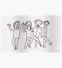 Poorly Drawn History Kickline Poster