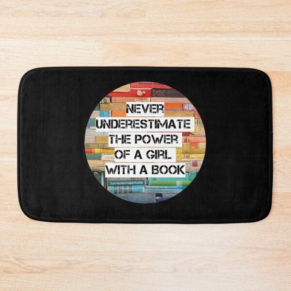 Item preview, Never Underestimate The Power Of A Girl With A Book, RBG quote designed and sold by avit1.
