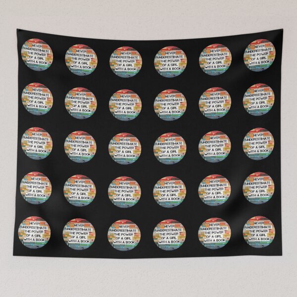 Item preview, Never Underestimate The Power Of A Girl With A Book, RBG quote designed and sold by avit1.