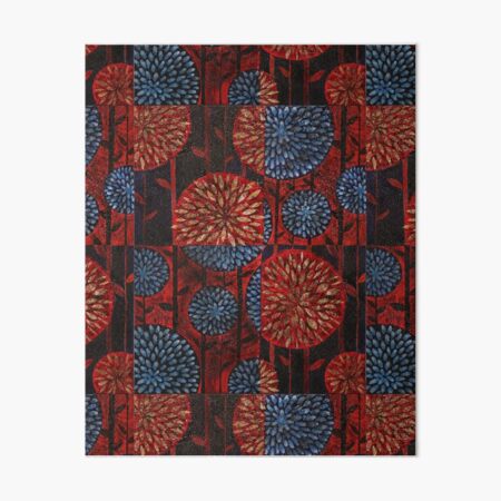 Dahlia Pattern Art Board Print