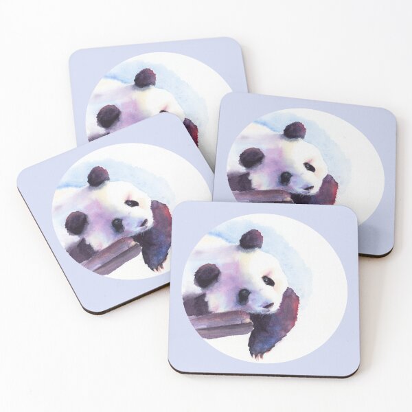 Item preview, Lazy panda watercolor designed and sold by arianne-art.