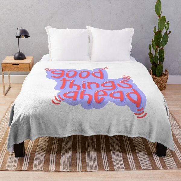 Item preview, Good things ahead quote in purple and red designed and sold by simplysharon.