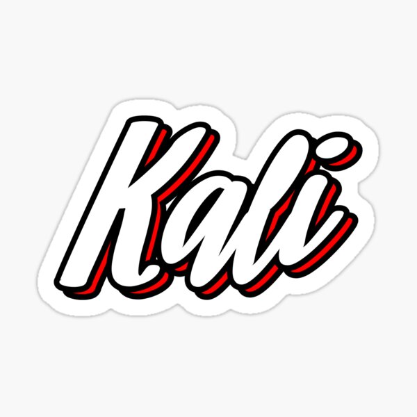 Kali First Name Hand Lettering Design Sticker For Sale By Sulies Redbubble 4492