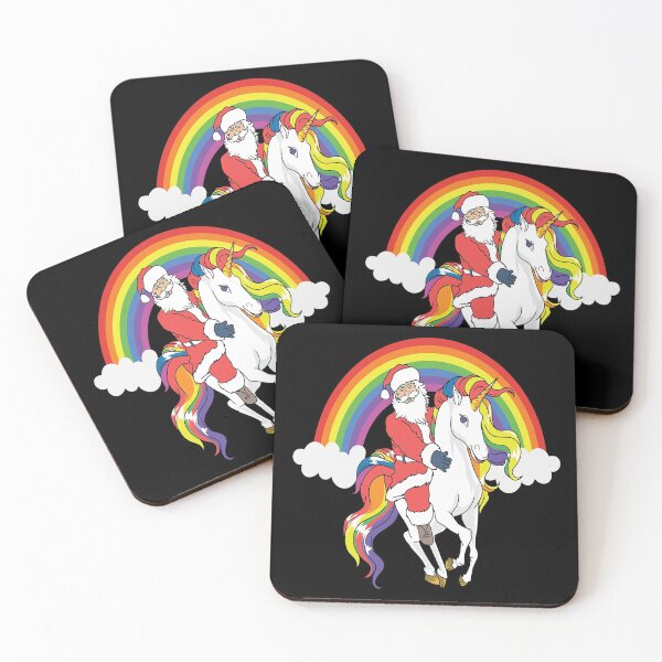 Item preview, SANTA RIDING ON UNICORN designed and sold by OliDesigns.