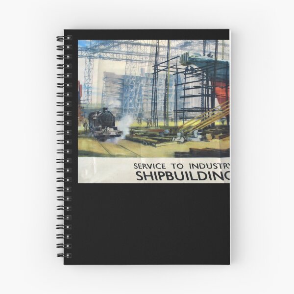Item preview, retro classic Shipbuilding poster designed and sold by CorasPosters.