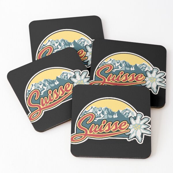 Artikelvorschau, Switzerland Travel Souvenir Sticker Swiss Flag Badge entworfen und verkauft von TeeHome.