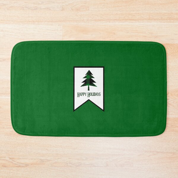 Item preview, “Happy Holidays” Banner Flag - Green Background designed and sold by PawsitiveMum.