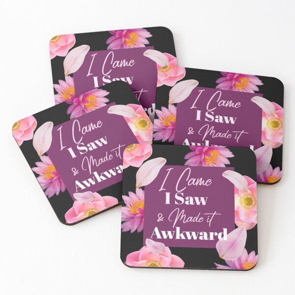 Item preview,  I Came I Saw & Made it Awkward Design pink designed and sold by Paula Helit.