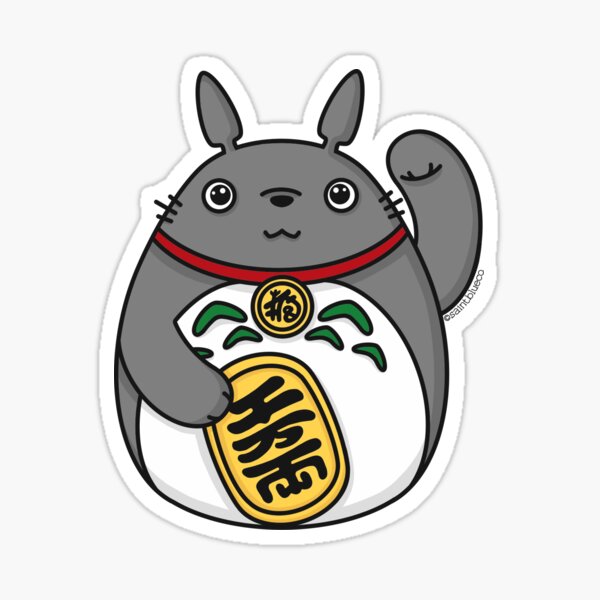 Lucky Forest Spirit, Luck Cat Sticker