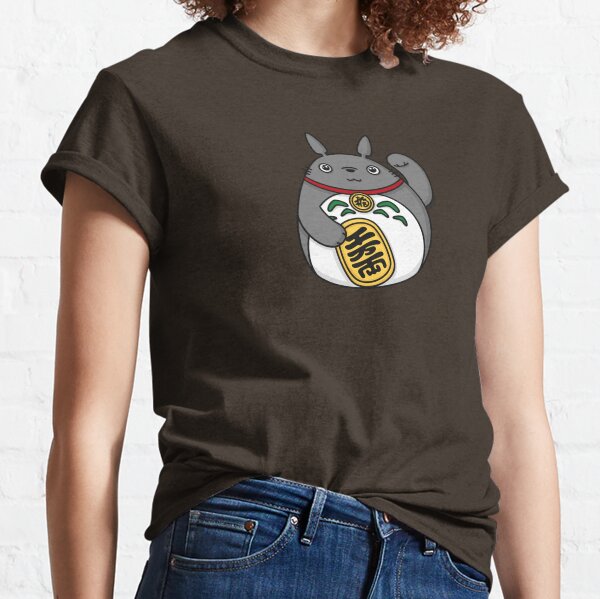 Espíritu del bosque de la suerte, gato de la suerte Camiseta clásica