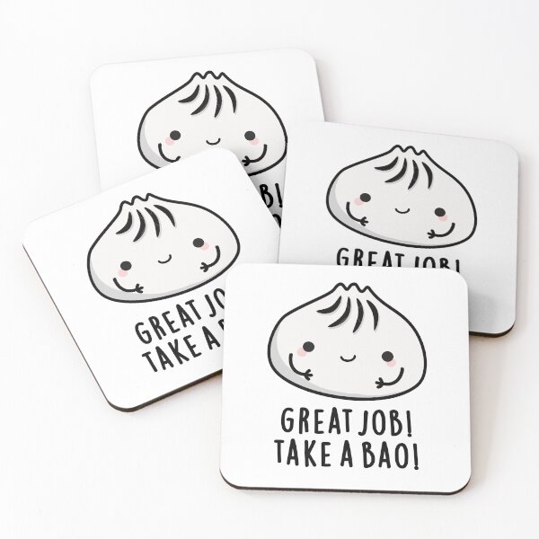 Item preview, Great Job Take A Bao Funny Dimsum Puns  designed and sold by punnybone.