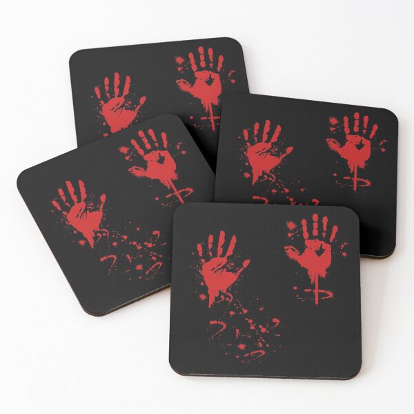 Item preview, Halloween bloody hands blood splatter gift idea designed and sold by BigLoro.