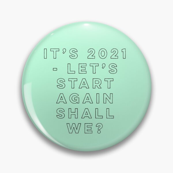 Item preview, New year 2021, New start, fresh start, funny January design, Let's Start Again designed and sold by HomeConscious.