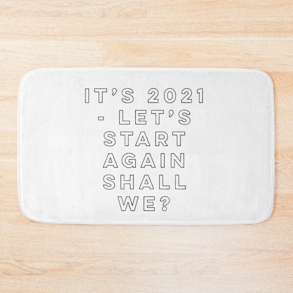 Item preview, New year 2021, New start, fresh start, funny January design, Let's Start Again designed and sold by HomeConscious.