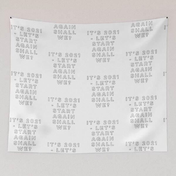 Item preview, New year 2021, New start, fresh start, funny January design, Let's Start Again designed and sold by HomeConscious.